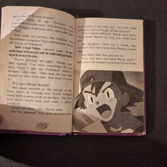 Pokemon Race To Danger Book Hard Cover Vintage (Outer Cover Damage) - Picture 7 of 11